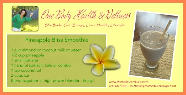Summer Healthy, Pineapple Bliss Smoothie Recipe!